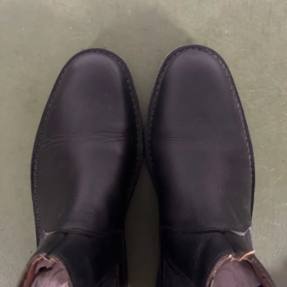 John Varvatos Classic Low Chelsea Boots Handmade in Black Leather *Italy* - Picture 7 of 8